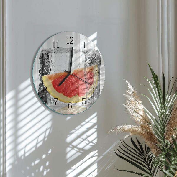 Round wall clock Grapefruit Ice Cream