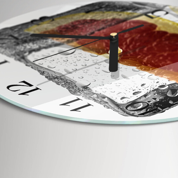 Round wall clock Grapefruit Ice Cream