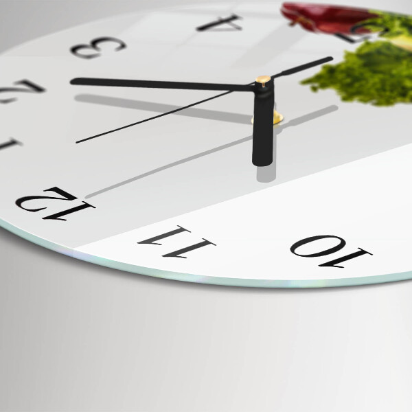 Round wall clock Vegetables