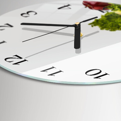 Round wall clock Vegetables
