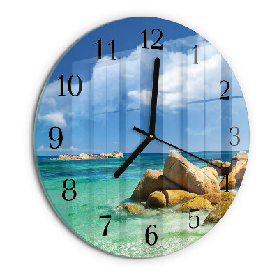 Round wall clock Sea