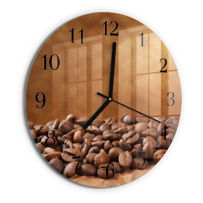 Round wall clock Coffee Beans