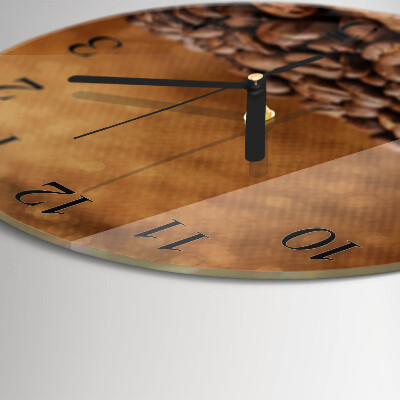 Round wall clock Coffee Beans