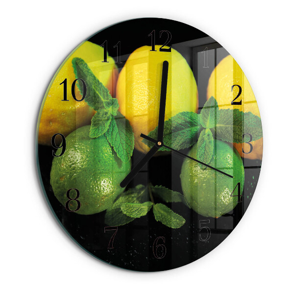 Round wall clock Lemons