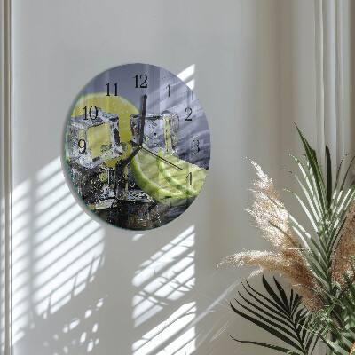 Round wall clock Citrus Fruits