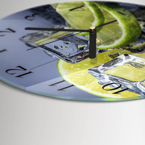 Round wall clock Citrus Fruits