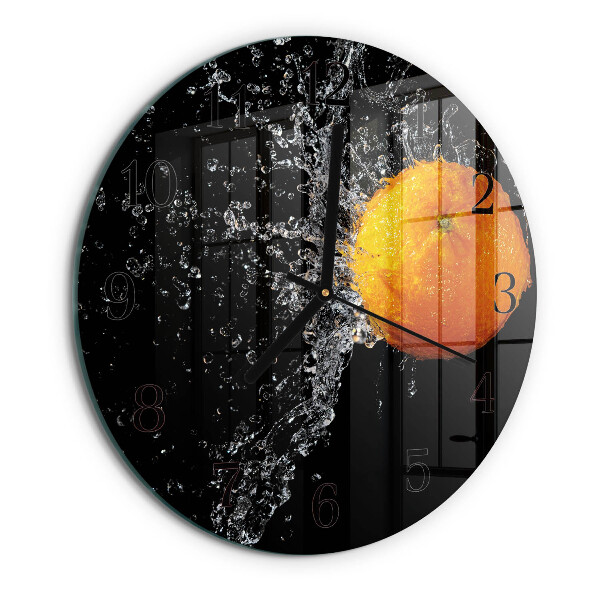 Round wall clock Orange
