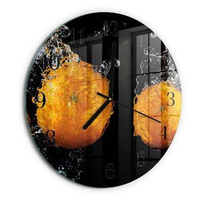 Round wall clock Oranges