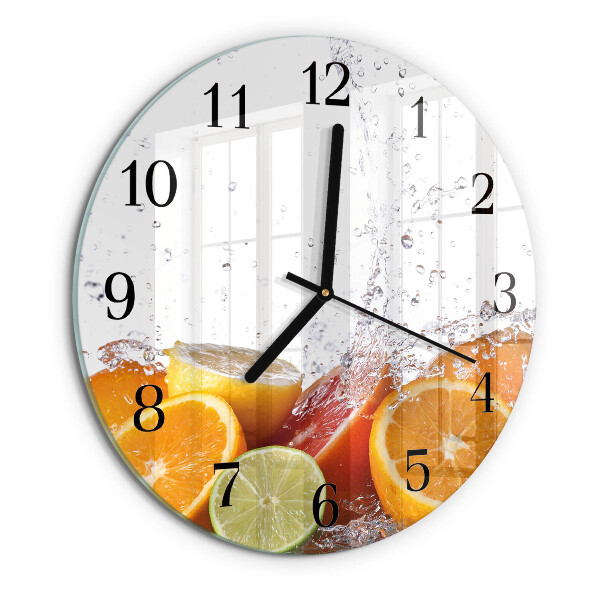 Round wall clock Oranges