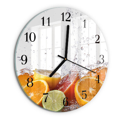 Round wall clock Oranges