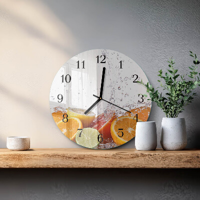 Round wall clock Oranges