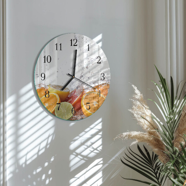 Round wall clock Oranges