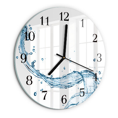 Round wall clock Water