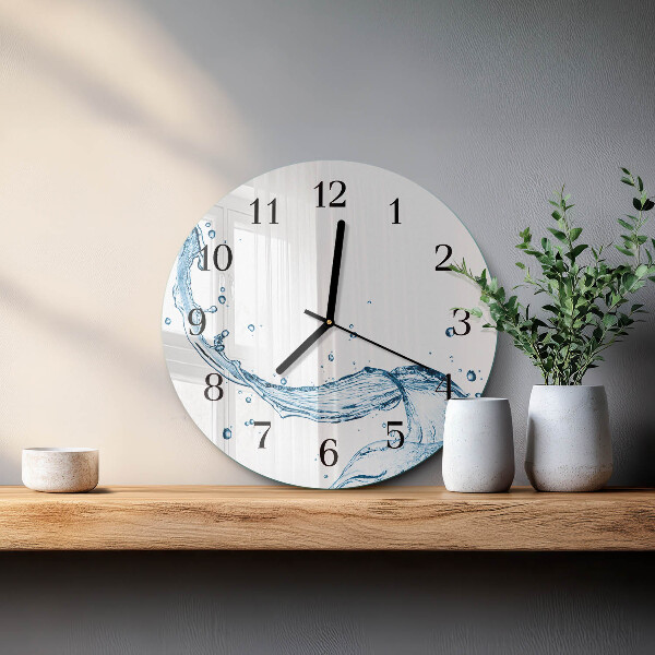 Round wall clock Water