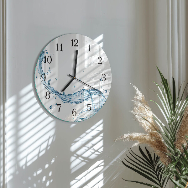 Round wall clock Water
