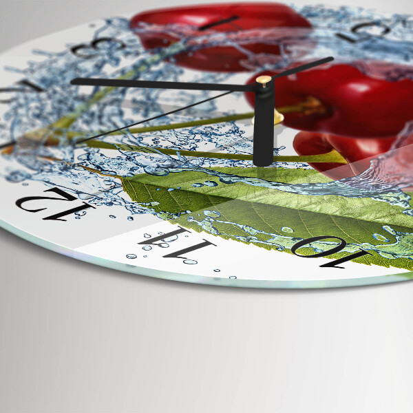 Round wall clock Cherries