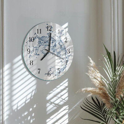 Round wall clock Water