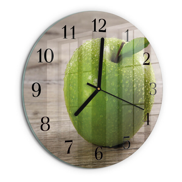 Round wall clock Apples