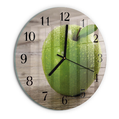 Round wall clock Apples