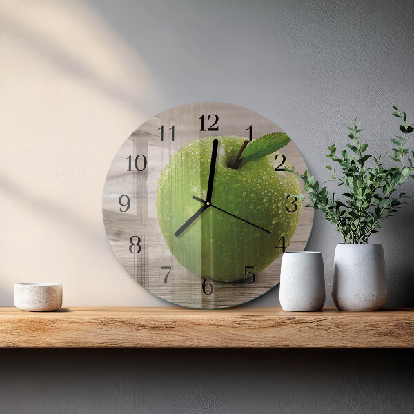 Round wall clock Apples