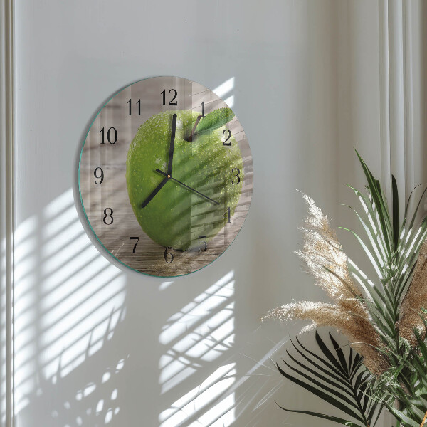 Round wall clock Apples
