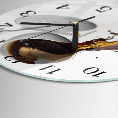 Round wall clock Coffee