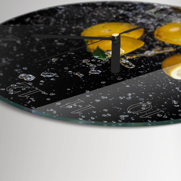 Round wall clock Lemons