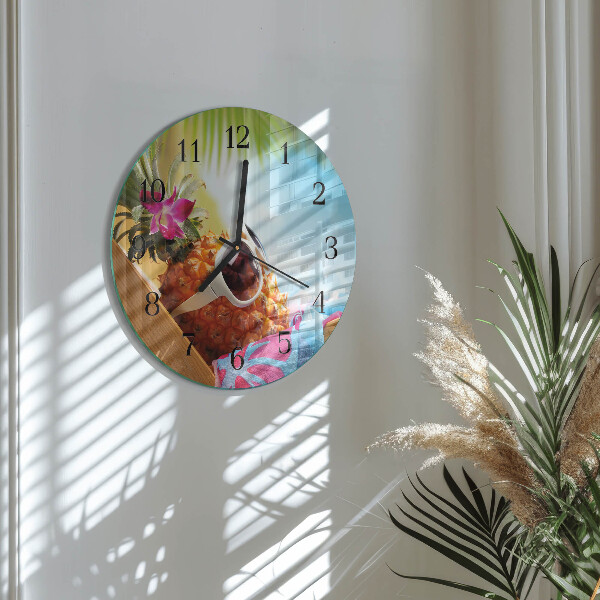 Round wall clock Pineapple