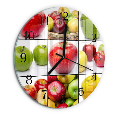 Round wall clock Apples