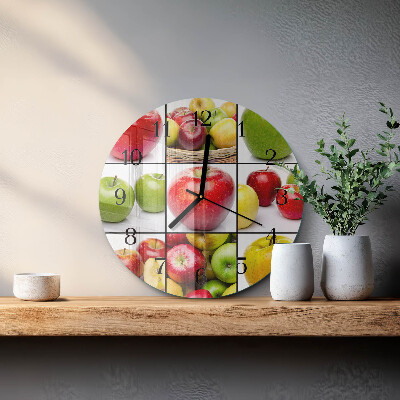 Round wall clock Apples