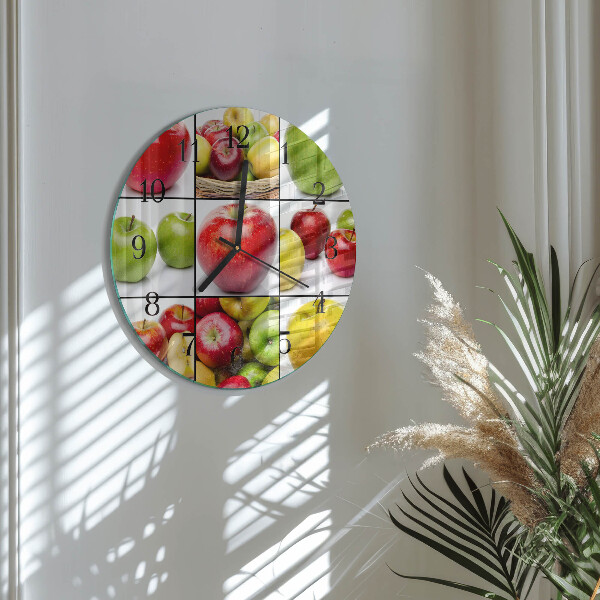 Round wall clock Apples