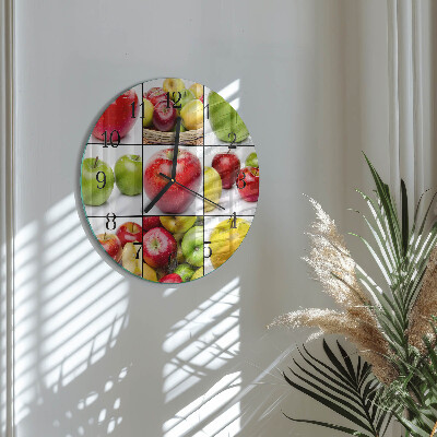 Round wall clock Apples
