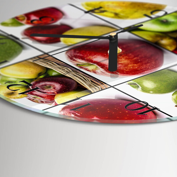 Round wall clock Apples