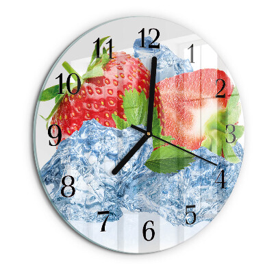 Round wall clock Strawberry Ice Cream