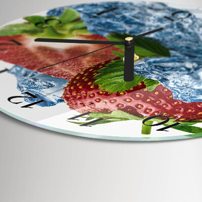 Round wall clock Strawberry Ice Cream