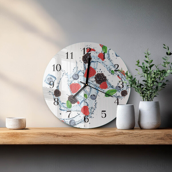 Round wall clock Fruit Ice Cream