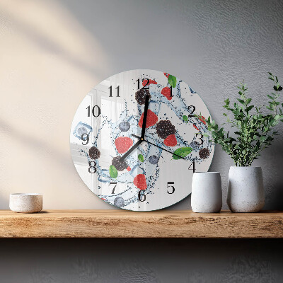Round wall clock Fruit Ice Cream