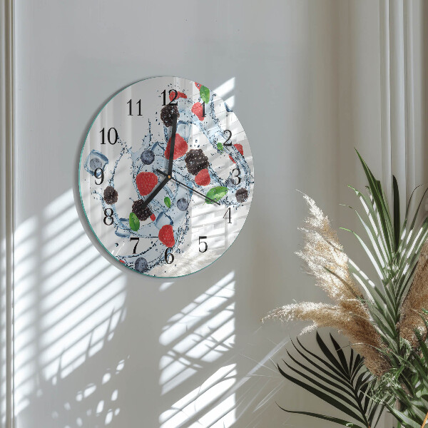 Round wall clock Fruit Ice Cream