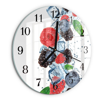 Round wall clock Fruit Ice Cream