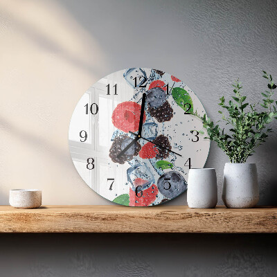 Round wall clock Fruit Ice Cream