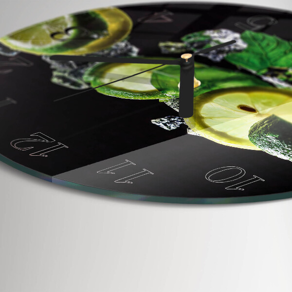 Round wall clock Lemon and Lime