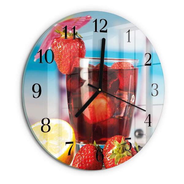 Round wall clock Drink