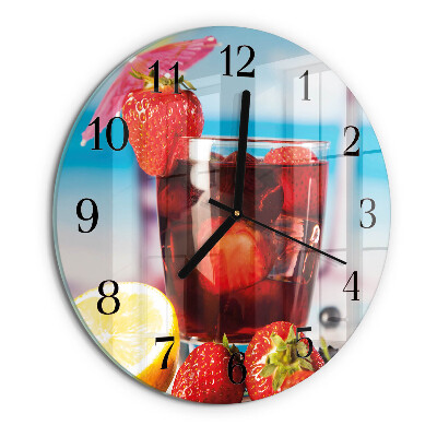 Round wall clock Drink