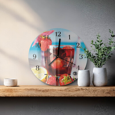 Round wall clock Drink