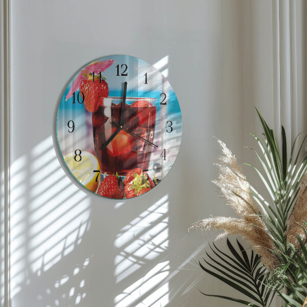 Round wall clock Drink