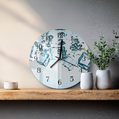 Round wall clock Ice