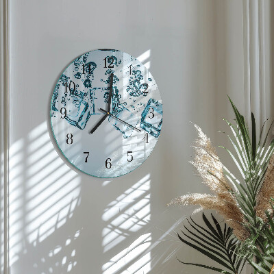Round wall clock Ice