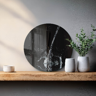 Round wall clock Water