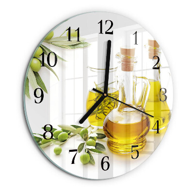 Round wall clock Oil