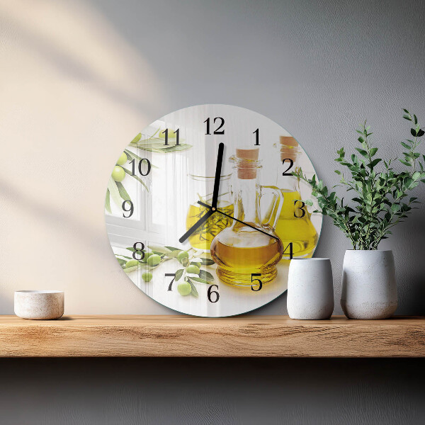 Round wall clock Oil